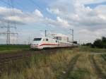 Ein ICE572 von Stuttgart Hbf nach Hamburg-Altona.Am 29.07.08 bei der durchfahrt in Lampertheim.