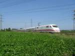 Ein ICE875 von Berlin nach Basel SBB mit +10.Am 30.08.08 bei der durchfahrt in Lampertheim.