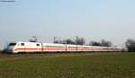 401 076-5 als ICE 278 (Interlaken Ost-Berlin Ostbahnhof) am km 71,6 (Durmersheimer Ast) 22.3.09