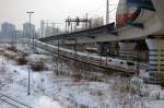 09.02.2010 Ein ICE hat den Berliner Hbf.