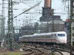 ICE1  Rosenheim  mit den TK`s 401 055/401 555 als ICE 1026 schlngelt sich aus dem Dortmunbder Hbf., Richtung Mnster(Westf.) nach Kiel.