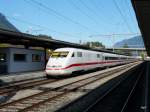 DB - ICE  401589-7 im Bahnhof Interlaken Ost am 16.09.2011
