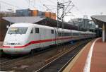 ICE 1 (Richtung Sden) am 18.02.2012 im Bahnhof Kassel-Wilhelmshhe.