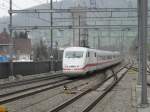 DB - ICE bei der durchfahrt im Bahnhof Sissach am 07.04.2013