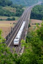 ICE 1 hat am 29.07.2013 des Espenloh-Tunnel (2235m) verlassen und fhrt Richtung Norden.
