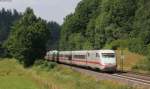 401 075-7 als ICE 373 (Berlin Hbf (tief)-Interlaken Ost) bei Rhina 9.7.13