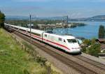 Ein ICE 1 nach Interlaken Ost am 01.09.2011 bei Einigen.