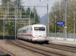 DB - ICE 401 582-2 bei der einfahrt in den Bahnhof Sissach am 06.04.2014