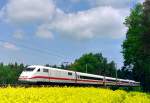 401 509 als ICE 927 (Hamburg–Kln–Regensburg) am 17.05.2004 zwischen Maschen und Jesteburg