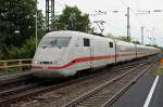 Am 25.04.2014 fuhr 401 584-4  Bruchsal  durch den Bahnhof von Müllheim (Baden) gen Norden.