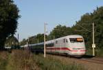 401 xxx als Umleiter-ICE 671 (Hamburg-Altona–Karlsruhe Hbf) am 30.09.2013 in Klecken