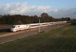 401 xxx als ICE 881 (Hamburg-Altona–Mnchen Hbf) am 13.11.2013 zwischen Radbruch und Bardowick