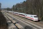401 505 als ICE 577 (Hamburg-Altona–Stuttgart Hbf) am 10.03.2014 zwischen Radbruch und Bardowick