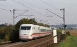 401 060-9  Mülheim an der Ruhr  als ICE 596 (München Hbf-Berlin Hbf(tief)) bei Ellental 12.10.15