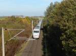 BR401 auf der Hildesheimer Kurve als ICE von Berlin Richtung Südwesten.