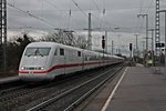 Durchfahrt vom 401 518-6 am 17.01.2015 als ICE 274 (Basel SBB - Berlin Ostbahnhof) in Müllheim (Baden) in Richtung Freiburg.