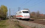 Am 05.04.20 rollte 401 061 ohne sonstigen Anhang durch Greppin Richtung Bitterfeld.