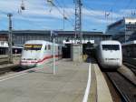 Am 15.August 2007 trafen sich zwei Triebzge der Br.401 (ICE-1) im Bahnhof Mnchen Hbf.