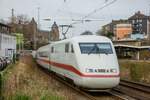 DB ICE 401 086  30 Jahre ICE  in Wuppertal, M�rz 2022.