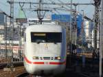 ICE 1 getauft auf den Namen  Lneburg  fhrt gerade aus Karlsruhe Hauptbahnhof in den Bahnhof Berlin Ostbahnhof am 31.10.2007 ein.