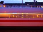 Ausfahrender ICE 1 in Hamburg-Altona.