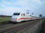 BR 401 als ICE 375 nach Interlaken Ost,hinter Offenburg am 21.10.08