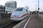 Bild 024:  Am 21.01.2015 wurde ICE-Tz 0119  Osnabrück  alias ICE 1028 von Nürnberg nach Hamburg in Dortmund aufgrund 25-minütiger Verspätung auf Gleis 8 umgeleitet! Hier zu sehen