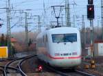 ICE 29 bei der Ausfahrt aus Plattling auf dem Weg nach Wien Westbahnhof am 2.2.2007