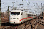 402 024-4 als ICE 640 nach Düsseldorf Hbf. bei der Einfahrt in Dortmund Hbf. 12.3.2017