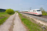 402 008  Bonn  als ICE 585 bzw. 1085 von Bremen bzw. Hamburg nach München Hbf bei Markt Bibart, 02.05.2019