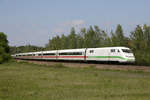 402 044 ff (mit 402 035 ff) nach Hamburg wird wegen einer Weichenstörung über den Rangierbahnhof München Nord umgeleitet (Nachschuss), 16.05.2020