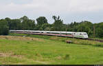 402 040-0 (Tz 240  Bochum ) unterwegs bei Friedland (Niedersachsen) Richtung Eichenberg.

🧰 DB Fernverkehr
🚝 ICE 681 (Linie 25) Hamburg-Altona–Nürnberg Hbf
🚩 Bahnstrecke Frankfurt–Göttingen (KBS 613)
🕓 10.7.2021 | 16:32 Uhr