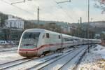 DB ICE 402 010-3 in Wuppertal, Januar 2026.