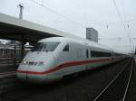 ICE 2  Quedlinburg  vorne der Steuerwagen 808 042-2 ,im  Schu TK 402 042-6 ,von Kln/Bonn nach Berlin Ostbahnhof.(01.11.2007)