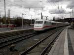 Ein ICE 2-Double am Ende der Geislinger Steige just beim Passieren des Bhf Amstetten an der Strecke Stuttgart - Ulm.