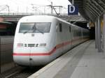 ET 402 024 Saalfeld (Saale) verlsst Dsseldorf Flughafen in Richtung Berlin Ostbhf. am 14.07.2008.