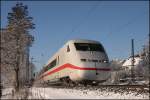 Unbkannter 402er ist als ICE 557 nach Berlin-Ostbahnhof unterwegs. (06.01.2009) 