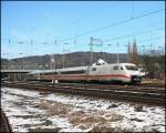 402 046 (9380 5402 046-7 D-DB)  TEMPLIN  ist als ICE von Berlin-Ostbahnhof ins Rheinland unterwegs und wird in Krze den Hagener Hauptbahnhof erreichen.