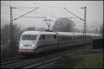 402 003  Cottbus  ist auf dem Weg nach Kln. Hier bei Wetter(Ruhr) am 22.01.2011.