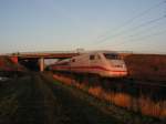  Cottbus  auf der KBS 380 Richtung Hannover, hier kurz vor Nienburg (Weser) am 30.11.06