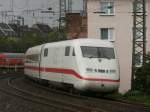 Nachschuss auf eine 402er Doppeltraktion in Düsseldorf Volksgarten in Richtung Düsseldorf HBF.