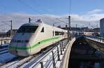 808 036-8  Jüterbog  verlässt am 13.02.2021 als ICE541 von Köln Hauptbahnhof nach Berlin Ostbahnhof den Berliner Hauptbahnhof.