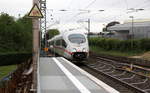 Der ICE3 DB aus Frankfurt am Main nach -Brüssel-Süd kommt durch Kohlscheid als Umleiter aus Richtung Neuss,Herzogenrath und fährt in Richtung Aachen-West,Hbf und fährt die