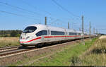 Nachschuss in Hohenthurm auf 403 055-7 (Tz 355  Tuttlingen ) und 403 559-8 (Tz 359  Leverkusen ).

🧰 DB Fernverkehr
🚝 ICE 1004 (Linie 29) München Hbf–Hamburg-Altona
🕓 8.9.2023 | 14:48 Uhr