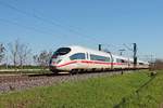 Nachschuss auf 403 532-5  Augsburg , als dieser am 05.05.2016 bei Hügelheim als ICE ___ (Basel SBB - Köln Hbf) vorbei kam.