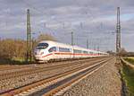 DB-403 033 und DB-403 009 verkehren als ICE101 von Dortmund-Hbf 05:37 nach Basel-SBB 10:47.

2017-12-29 Niederschopfheim