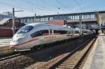 403 023-5  Schaffhausen  ist am 18.3.2018 als ICE1005 nach München Hauptbahnhof auf Bereitstellungsfahrt in Berlin Gesundbrunnen.