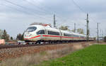 Am 31.03.19 rollte dieser ICE 3 als ICE 1005 nach München durch Gräfenhainichen Richtung Halle(S).