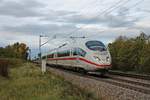 Auf der Fahrt nach Basel SBB befand sich am 05.10.2017 der 403 016-9  Siegburg  zusammen mit 403 520-0  Weil am Rhein , als sie bei Buggingen in Richtung Schweiz fuhren.