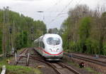 Der ICE3 DB aus Brüssel-Süd(B) nach Frankfurt-am-Main(D) kommt aus Richtung Aachen-West als Umleiter und fährt durch Kohlscheid und fährt in Richtung